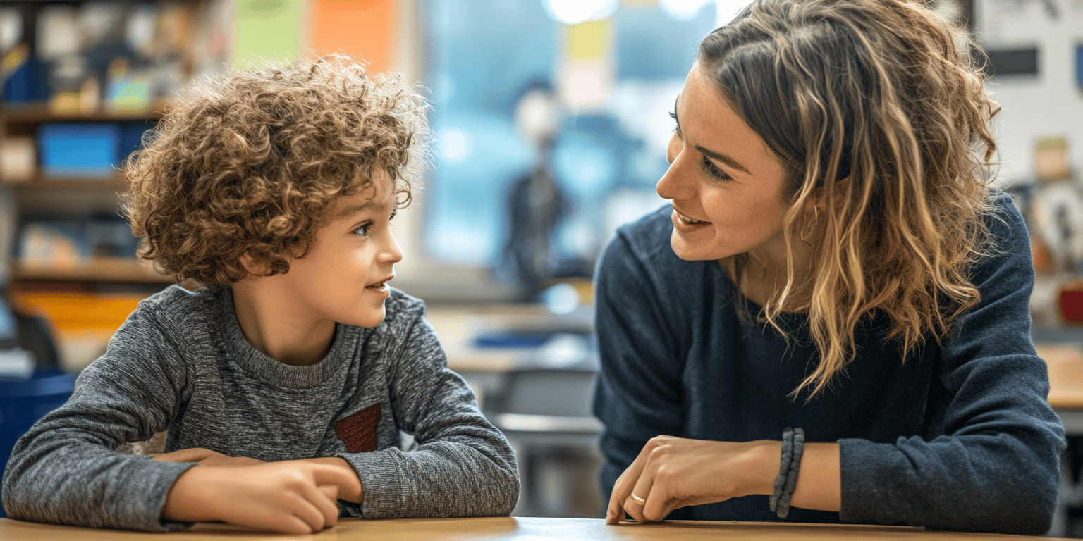 child and speech and language therapist doing consonant cluster reduction speech therapy activities